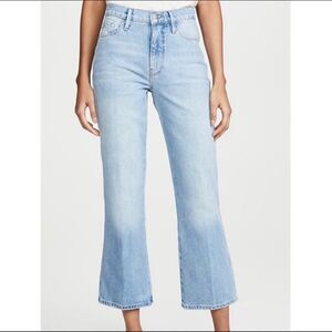 FRAME Jeans Boot Cut Le Sylvie Kick Boot High Waist Light Blue Wash Size 26